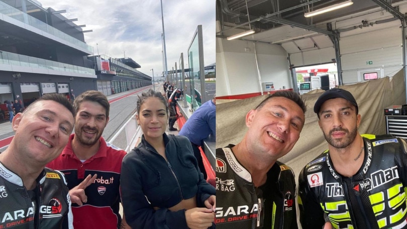 Iannone-Elodie, è vero amore: eccoli insieme sulla pista di Misano