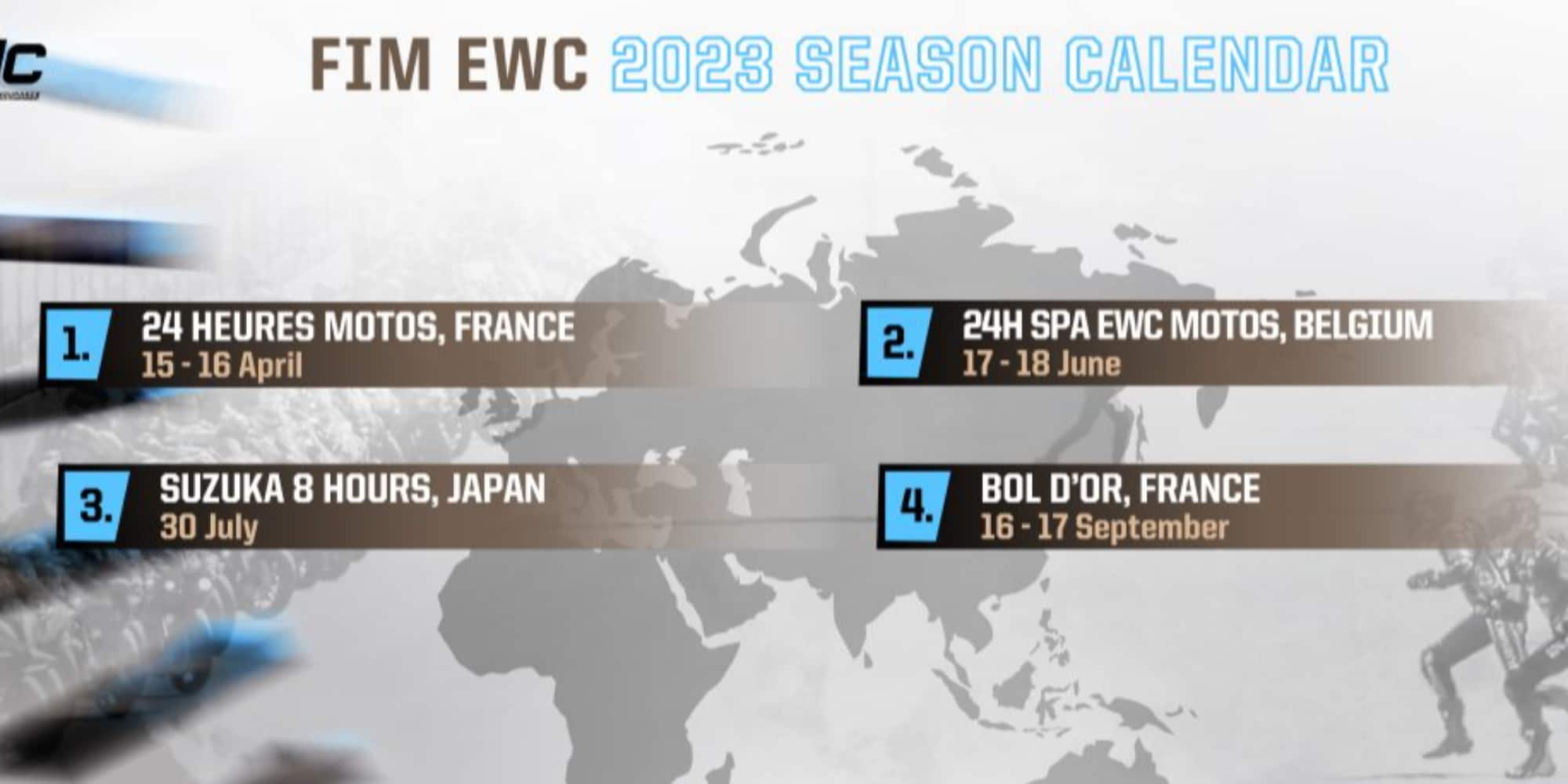 EWC: Quattro appuntamenti anche per la stagione 2023