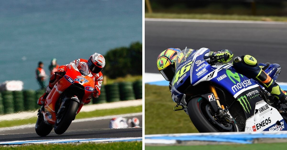 MotoGP: Valentino Rossi e Casey Stoner i più vincenti a Phillip Island