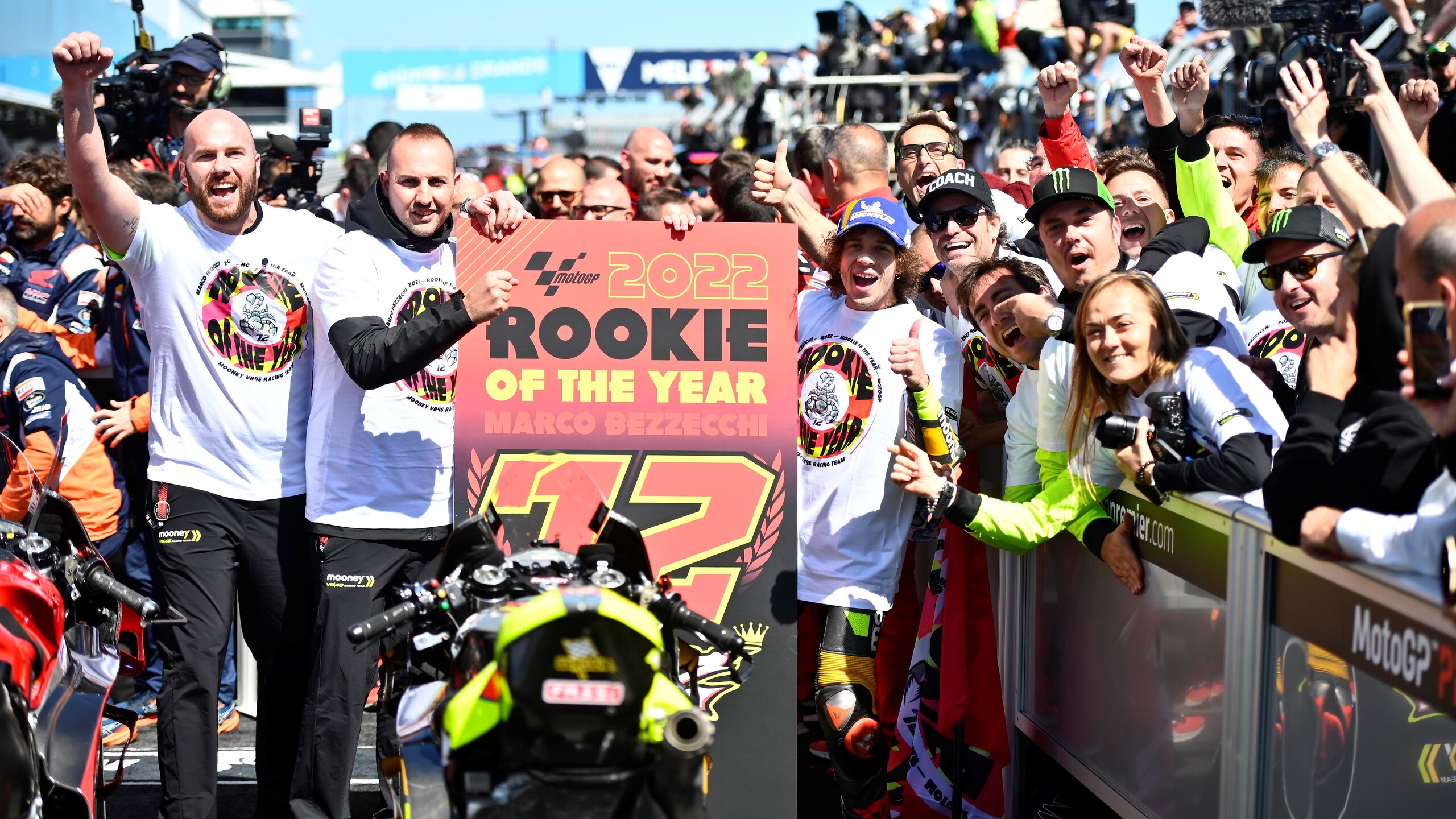 GP Australia, Bezzecchi rookie dell'anno: “Con Pecco non mi sono trattenuto”