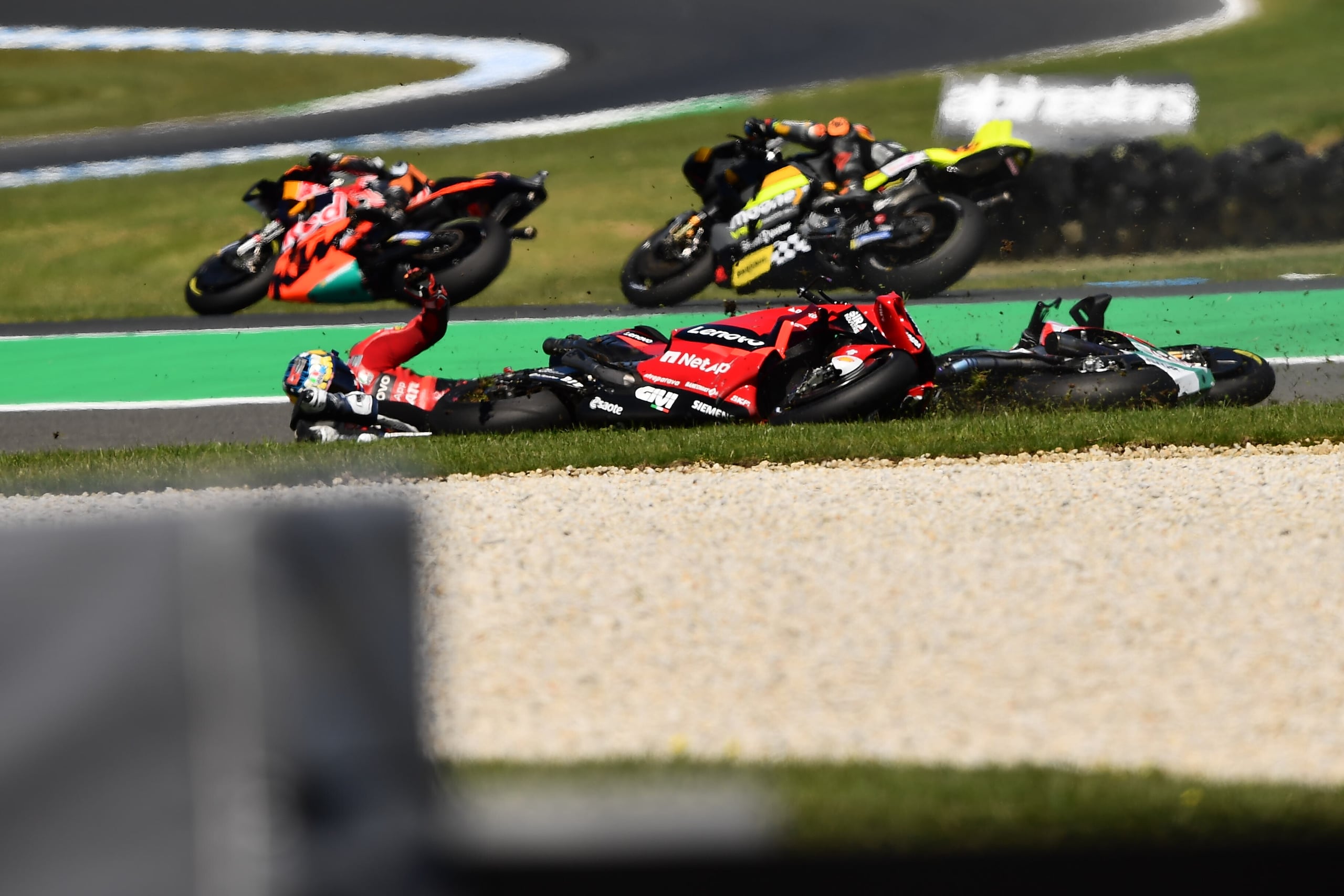 MotoGP, GP Australia: la sequenza dell'incidente Miller-Alex Marquez