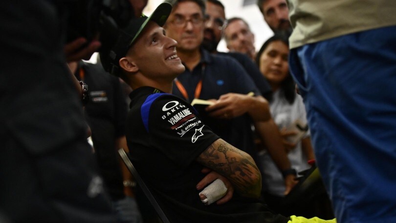 MotoGP Malesia, Quartararo: "Impossibile fare strategie dal 12° posto, il dito non sarà un problema"