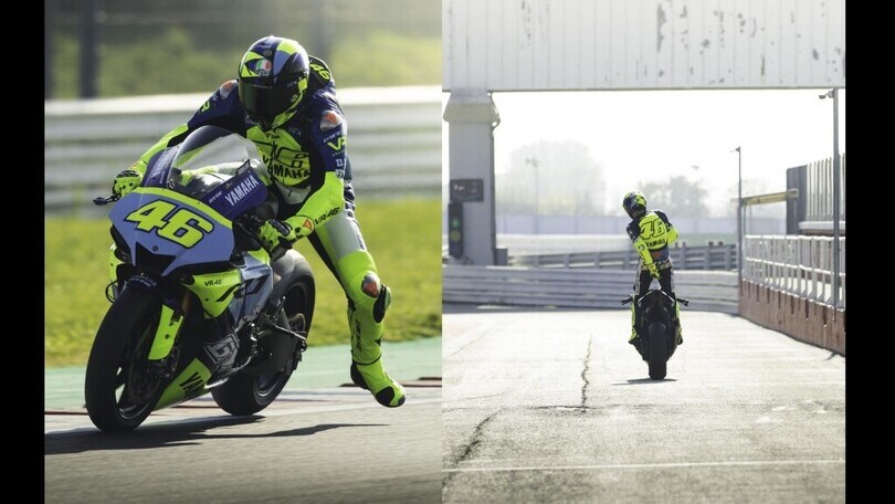 Valentino Rossi prova la nuova R1 GYTR