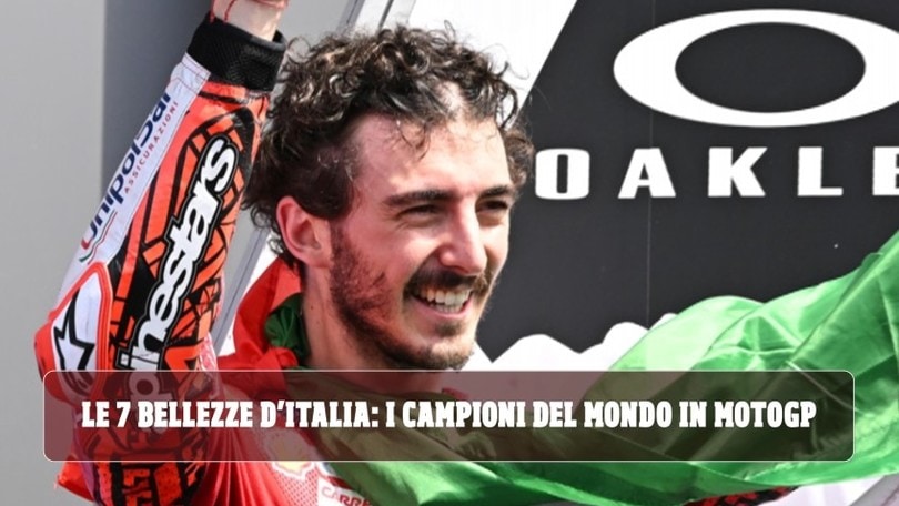 Come brilla la MotoGP col tricolore: ecco i 7 piloti italiani campioni del mondo