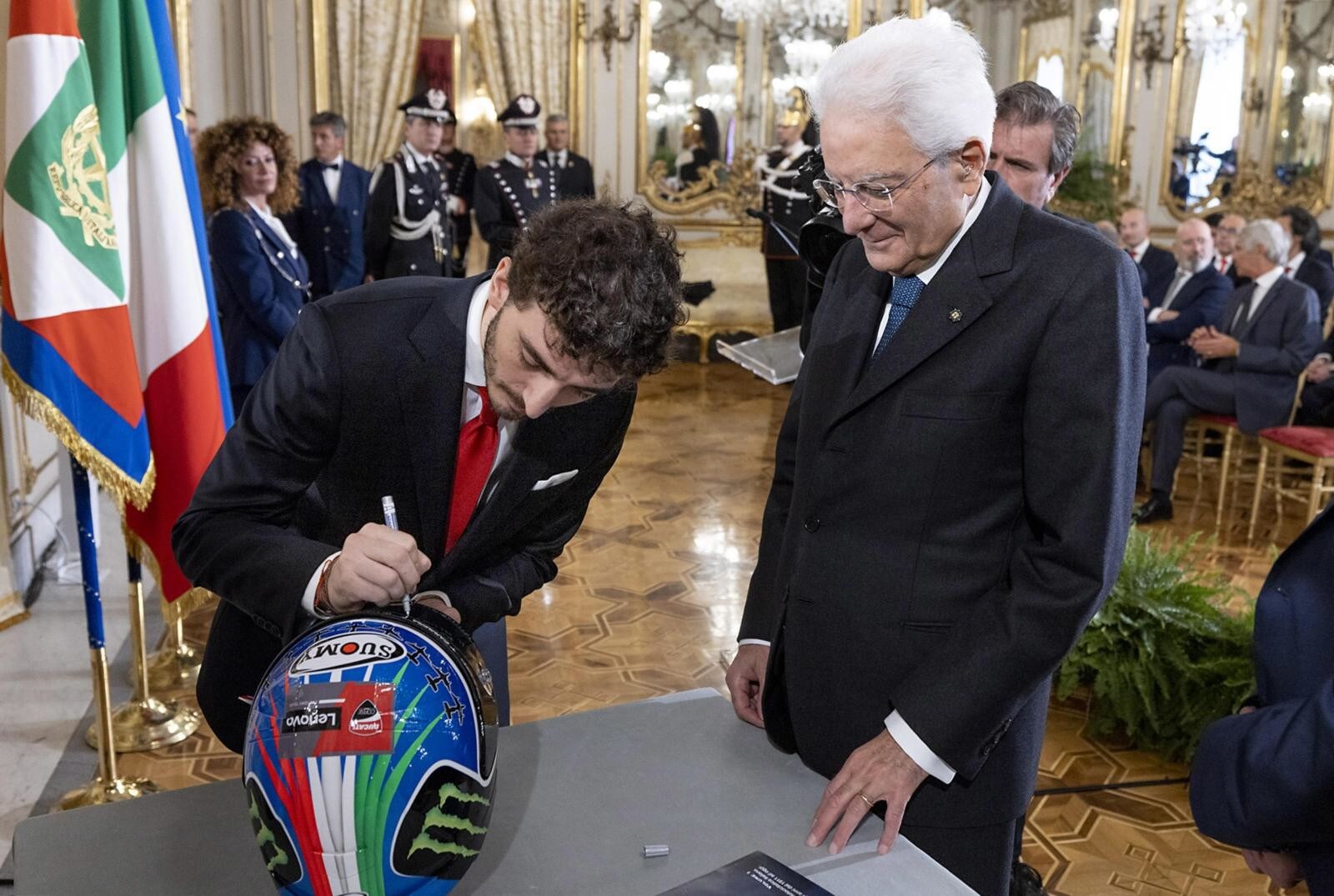 Bagnaia ricevuto da Mattarella, "La sua vittoria ha entusiasmato il paese"