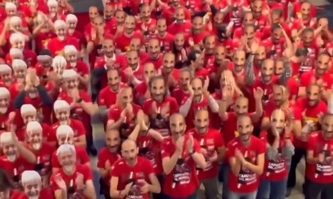 MotoGP: l'invasione dei Dall'Igna e Domenicali nella festa Ducati