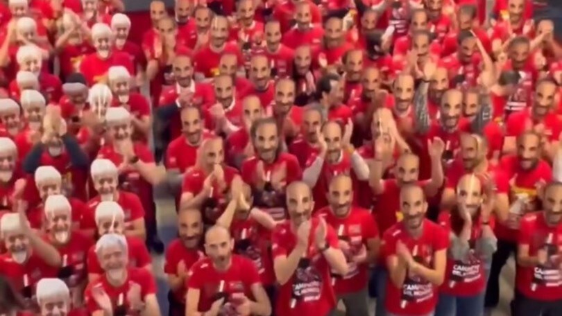 MotoGP: l'invasione dei Dall'Igna e Domenicali nella festa Ducati