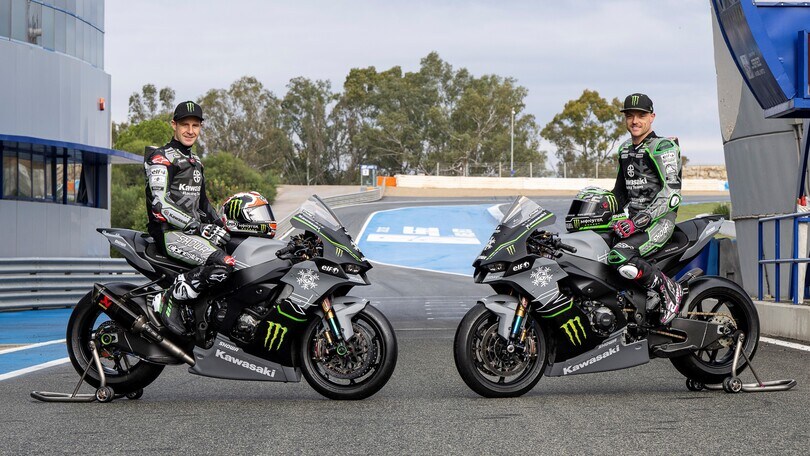 SBK: la livrea "Winter Test" delle Kawasaki di Rea e Lowes