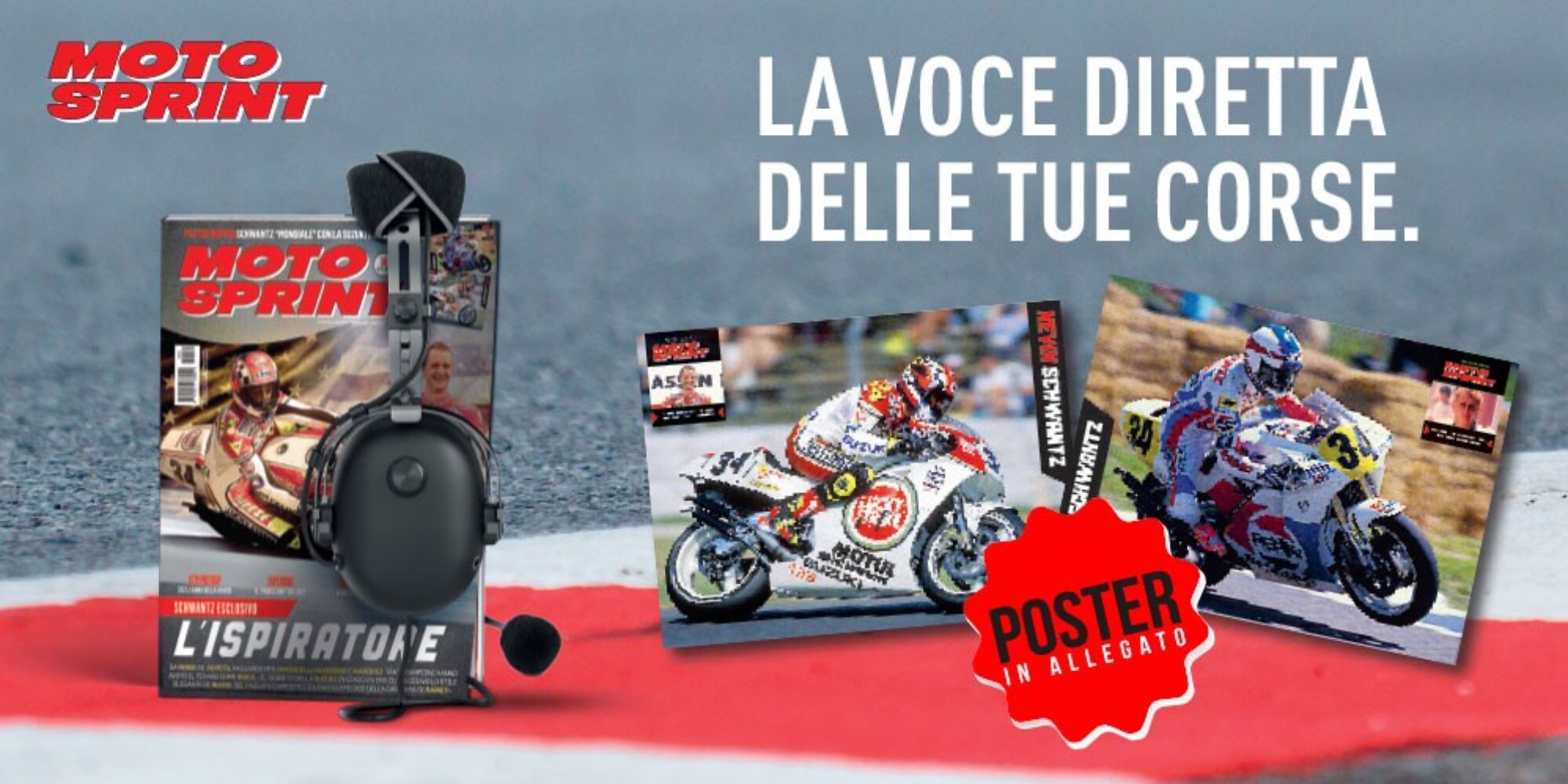 Motosprint 50 in edicola con Kevin Schwantz e il poster doppio