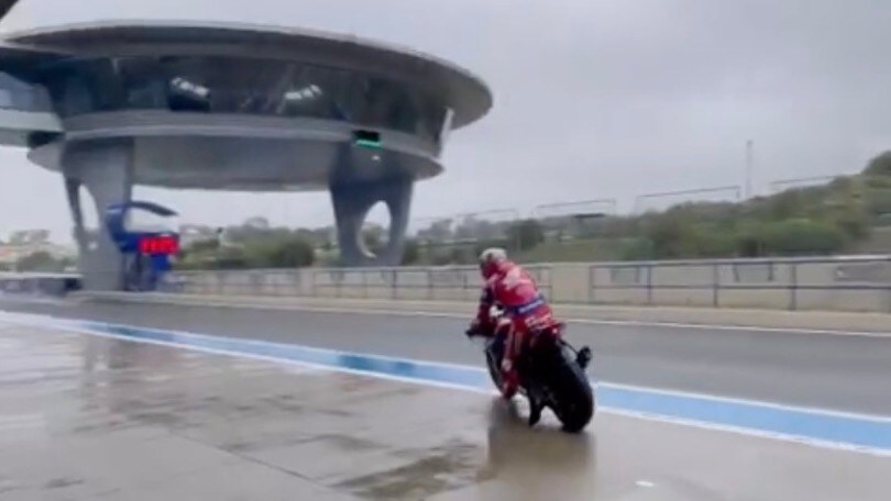 SBK, test Jerez: Honda e non solo in pista, ma per ora vince la pioggia