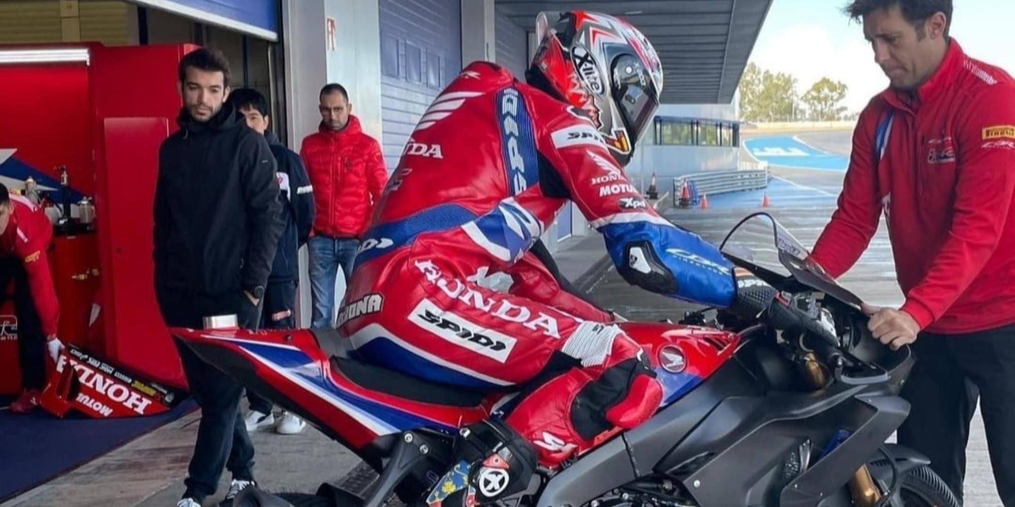 SBK, i piloti HRC commentano i test di Jerez: “Il meteo non ci ha aiutato”