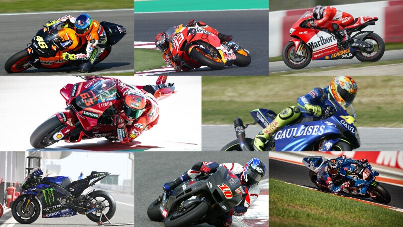 Com'erano e come sono ora le MotoGP ufficiali