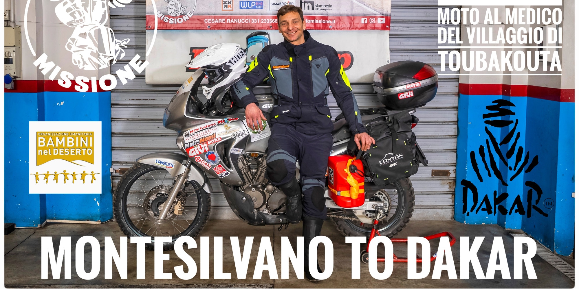 Da Montesilvano al Senegal con una Honda Transalp 65 per beneficenza