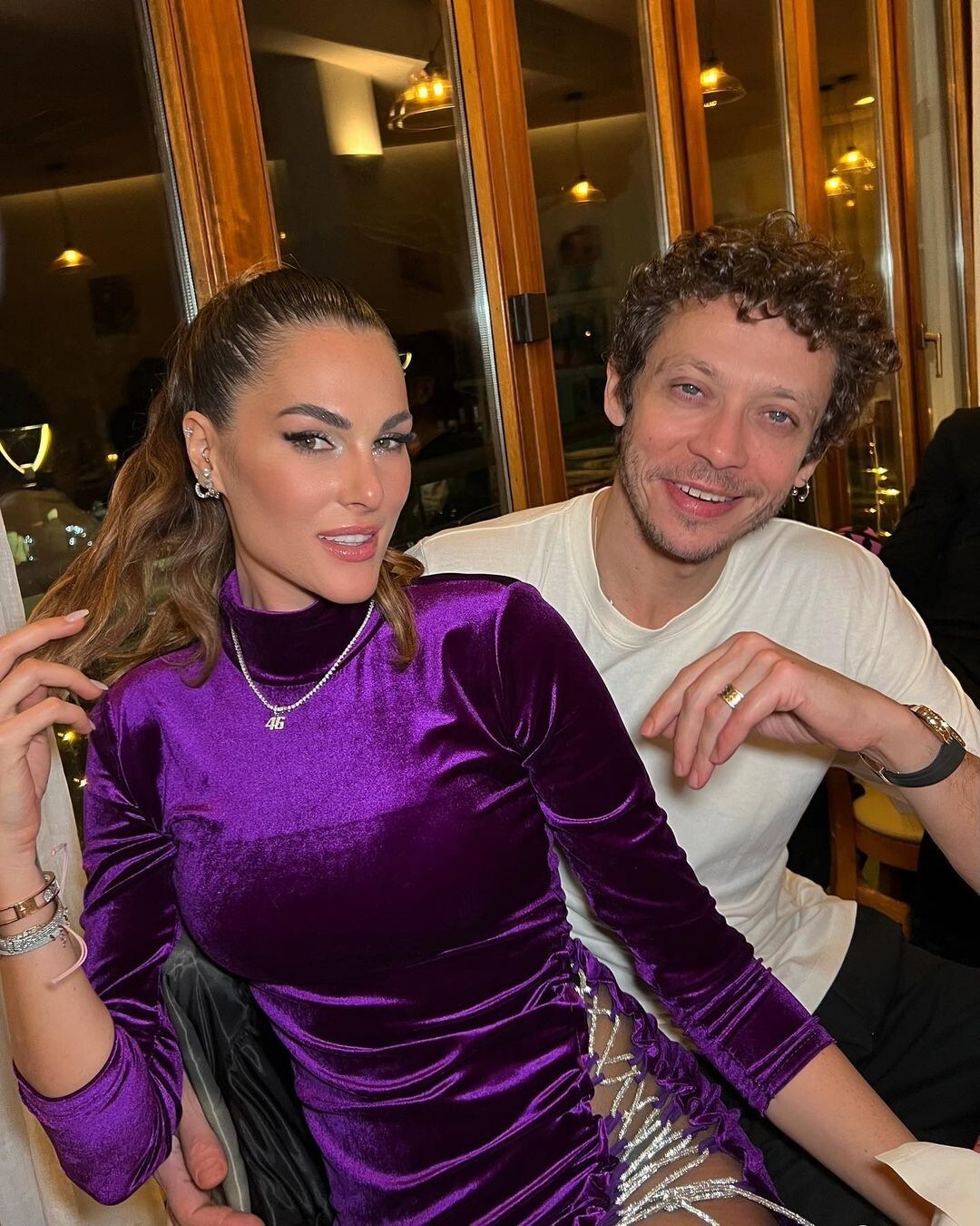 Valentino Rossi: l'abito hot di Francesca Sofia Novello per Capodanno 2023