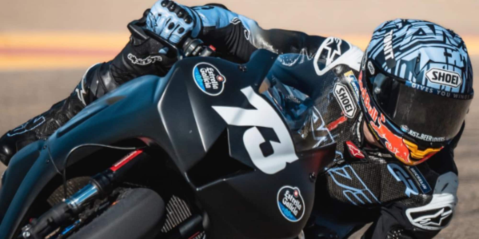 Alex Marquez si allena…con una Honda