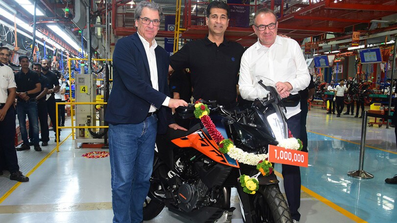 KTM, record di 1 milione di moto prodotte in India