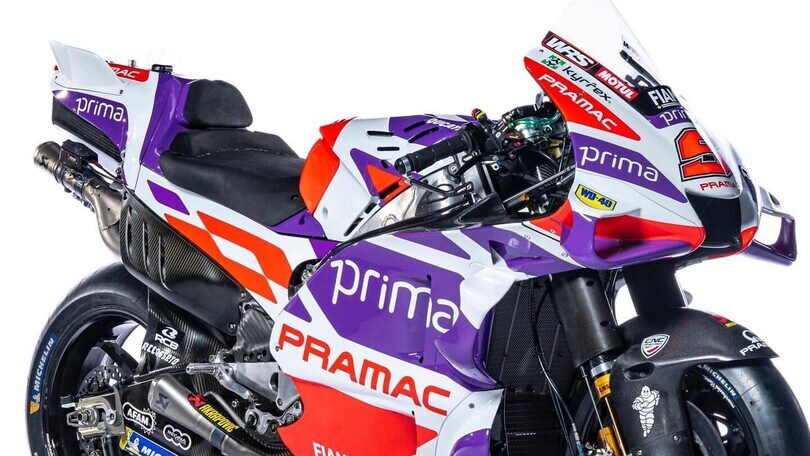 Ecco presentata la moto per la stagione 2023 del Prima Pramac Racing Team
