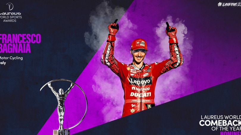 MotoGP, Francesco Bagnaia candidato ai Laureus World Sports Awards