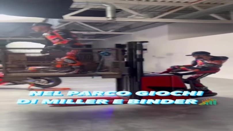 MotoGP, Miller inarrestabile con il carrello elevatore