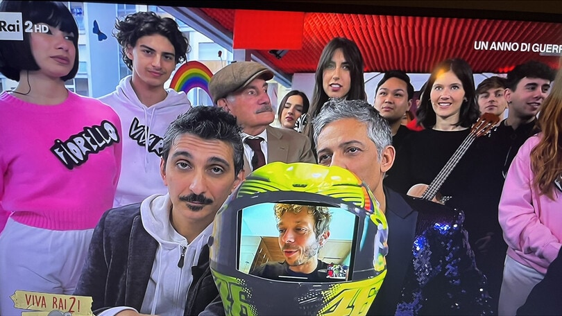 Valentino Rossi, che show a Viva Rai2 con Fiorello