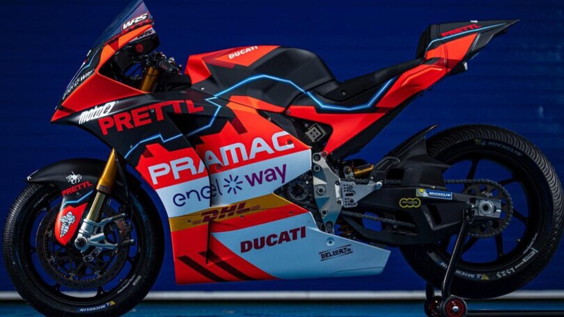 MotoE: Pramac svela la livrea delle Ducati di Luca Salvadori e Tito Rabat