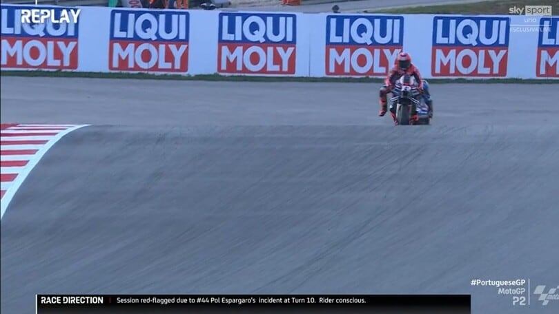 MotoGP Portimao: ecco il violento Highside di Pol Espargarò