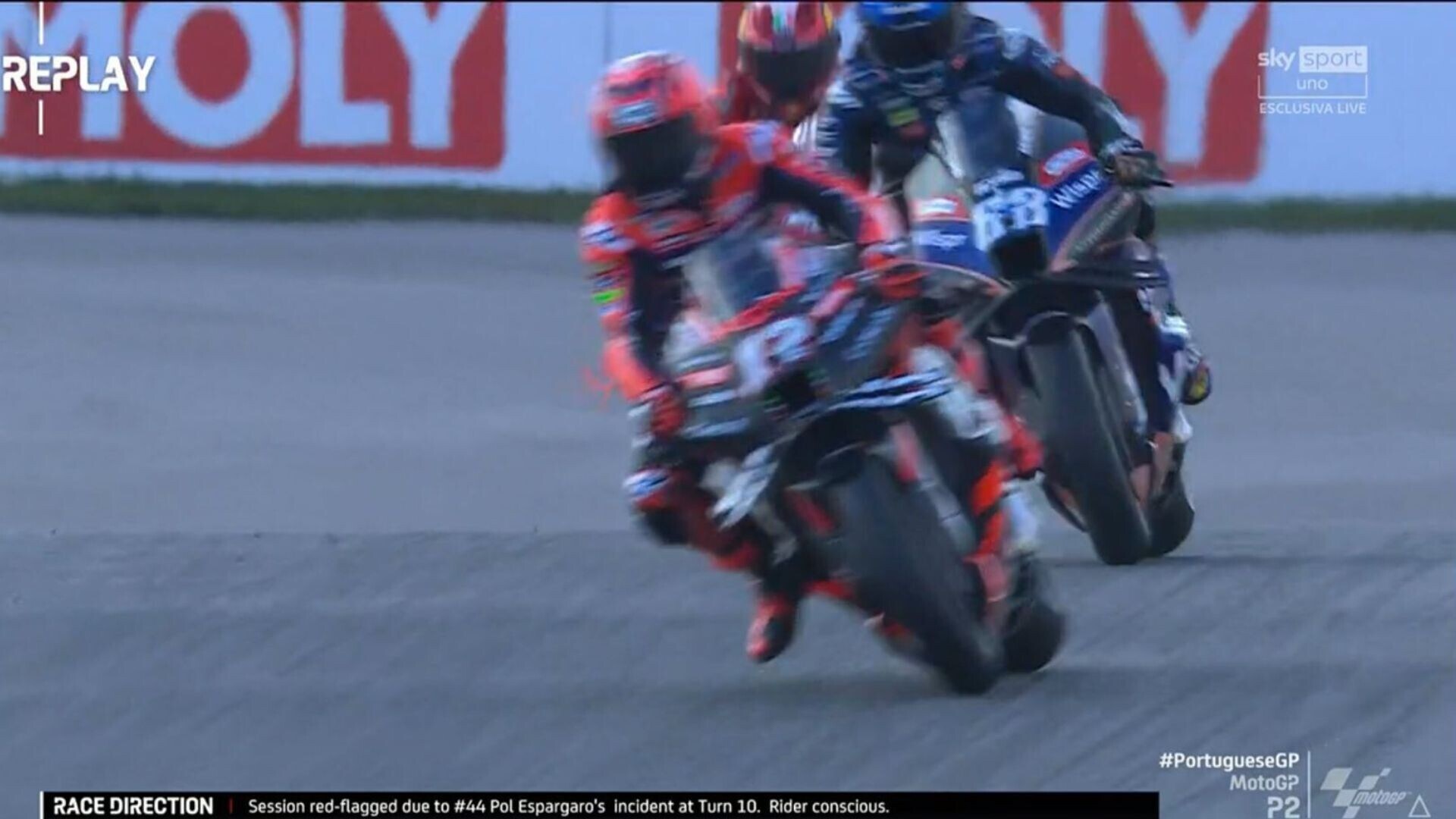 MotoGP Portimao: ecco il violento Highside di Pol Espargarò