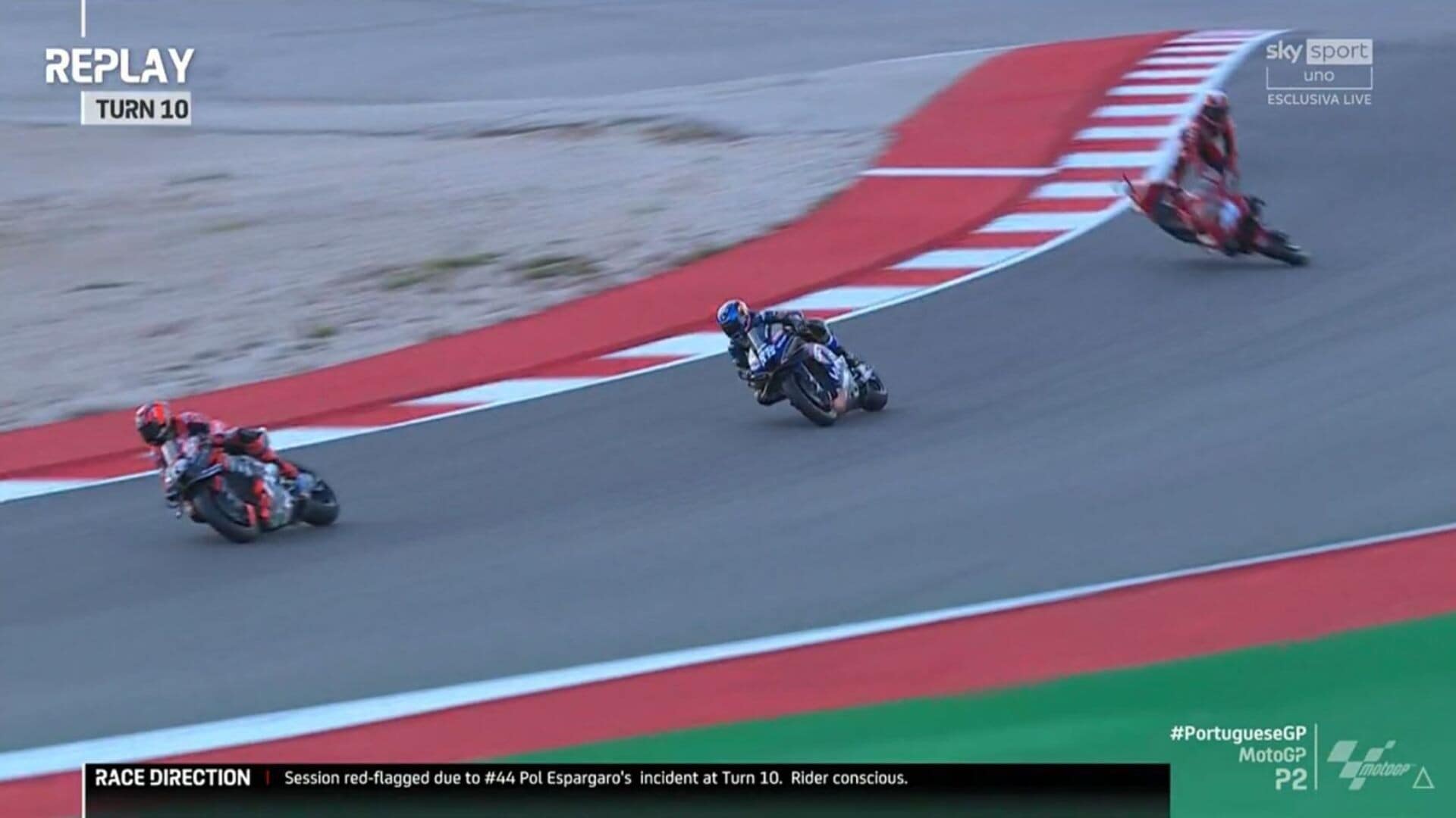 MotoGP Portimao: ecco il violento Highside di Pol Espargarò