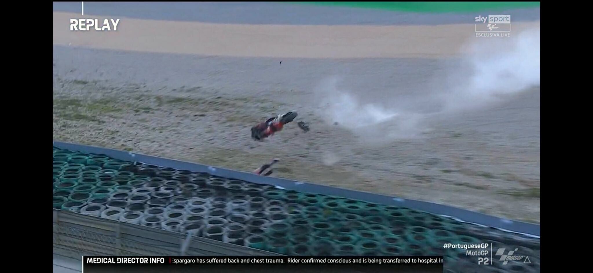 MotoGP Portimao: ecco il violento Highside di Pol Espargarò