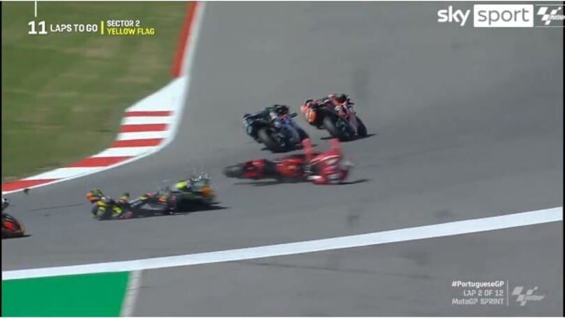 Sprint Race, l'incidente Enea Bastianini al GP di Portimao