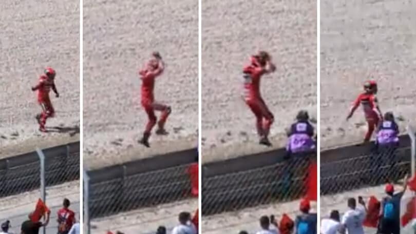 MotoGP Portimao: Francesco Bagnaia imita Cristiano Ronaldo