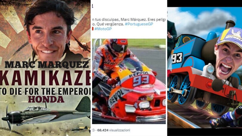 Marc Marquez, il web insorge: ecco tutti i meme più spietati