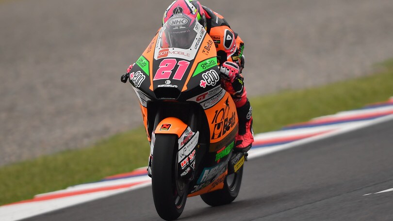 Moto2 Argentina: Alonso Lopez domina un'umida FP3