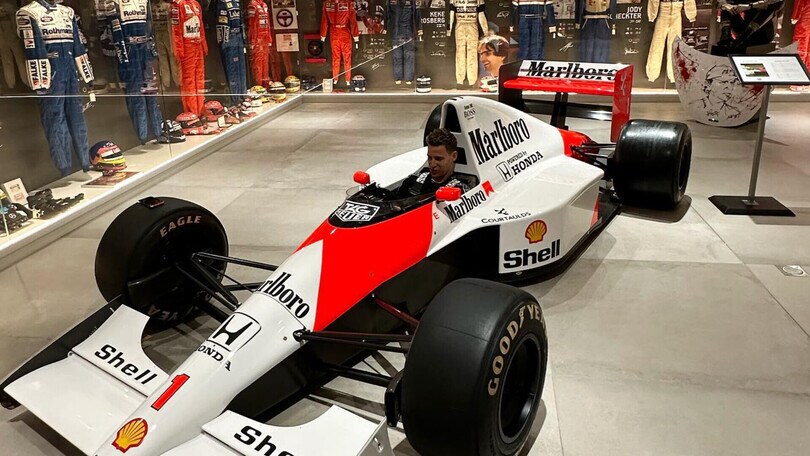 F1, Fabio Quartararo: emozionato al volante della McLaren di Ayrton Senna