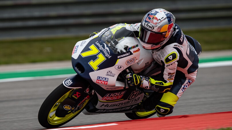 Moto3 Prove libere 3 Austin: Sasaki primo nella combinata, 4 italiani in Q2