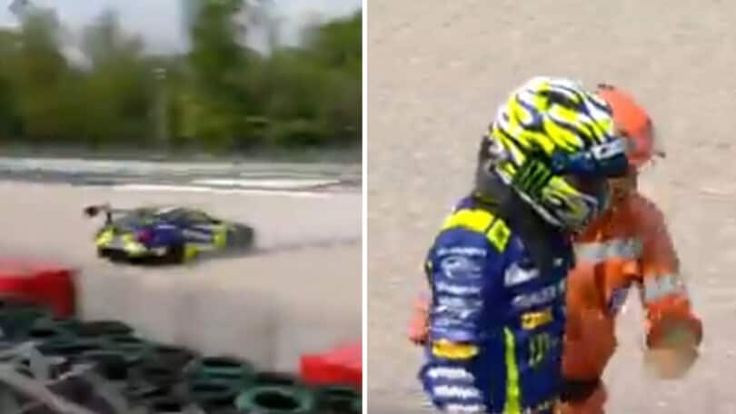 Valentino Rossi parte male a Monza: brutto errore alla Parabolica