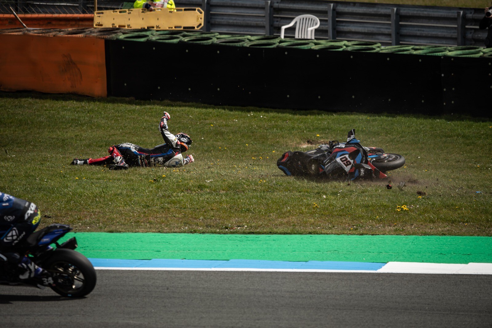 SBK Assen: sospetta frattura al femore per Van Der Mark (AGGIORNATO)