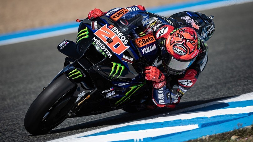 MotoGP, test Jerez: il maratoneta Quartararo guida il gruppo, 6° Marini