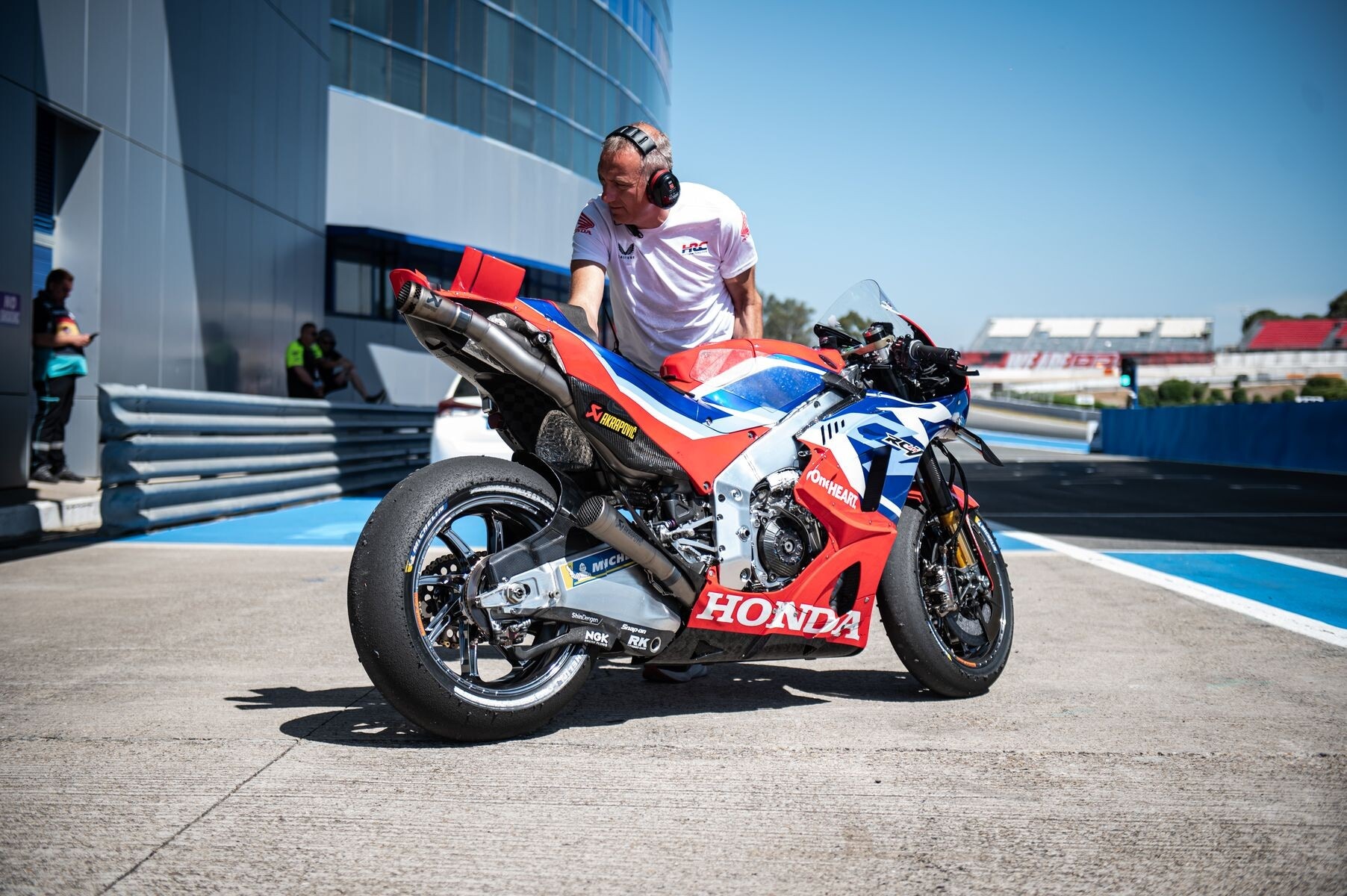 MotoGP test Jerez: ecco il telaio Kalex per la Honda RC213V