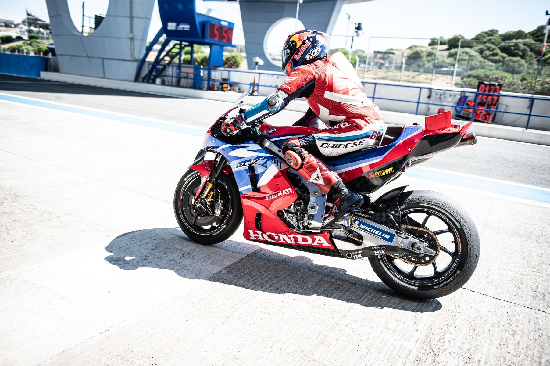 MotoGP test Jerez: ecco il telaio Kalex per la Honda RC213V