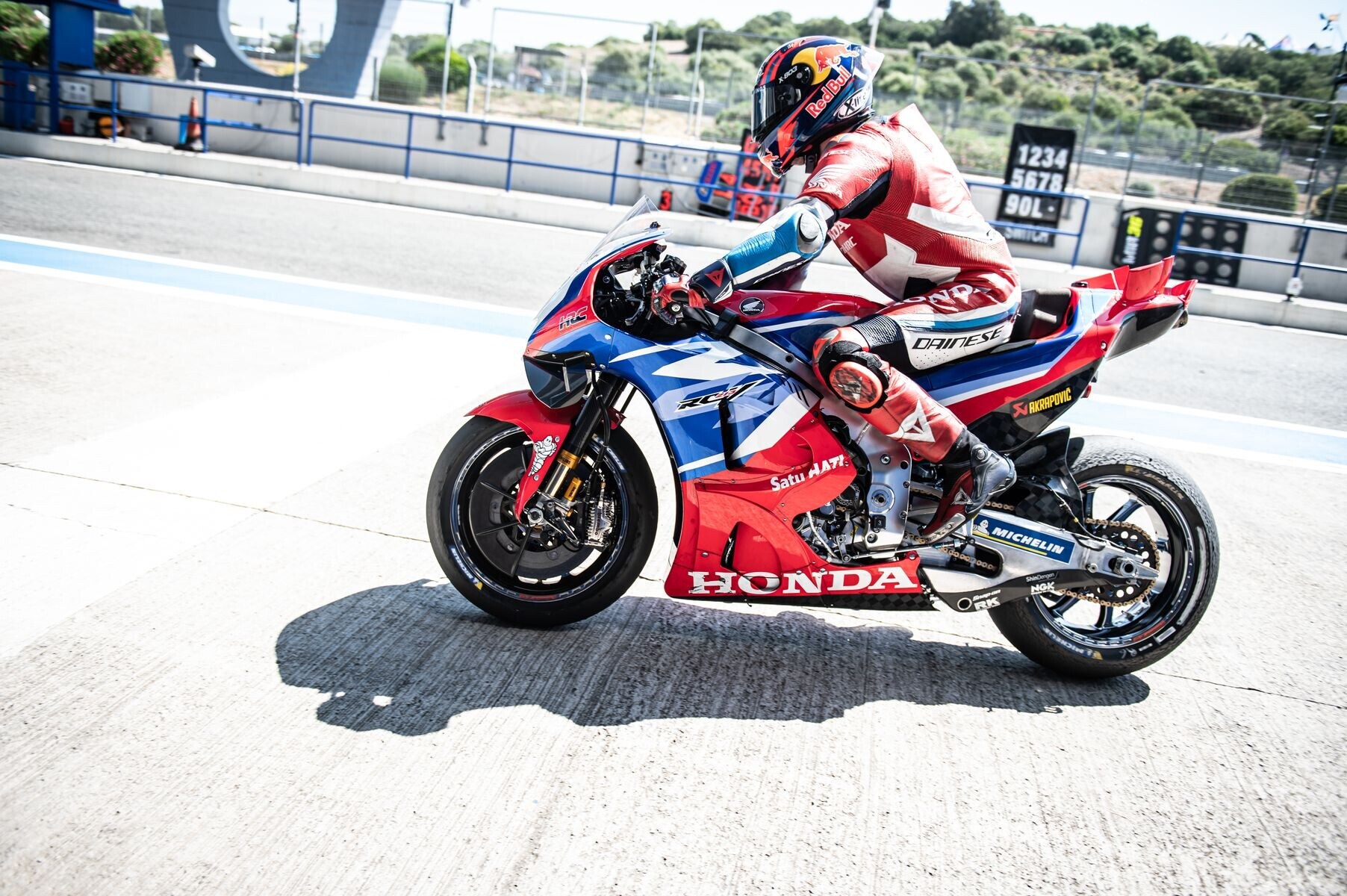 MotoGP test Jerez: ecco il telaio Kalex per la Honda RC213V