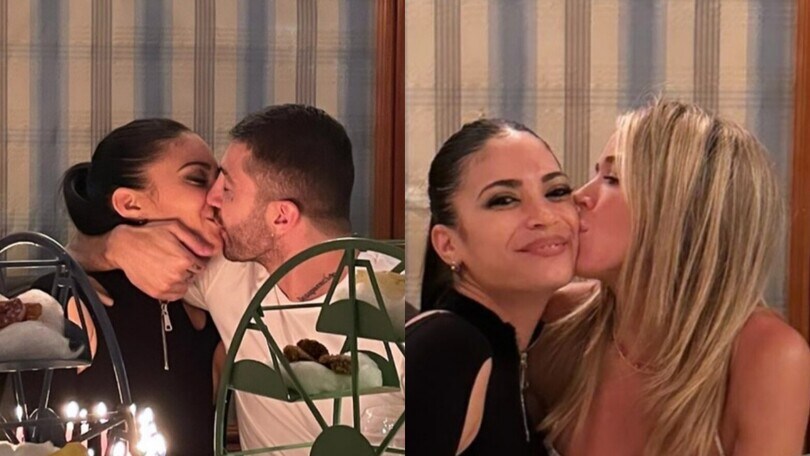 Andrea Iannone ed Elodie, festa di compleanno con Diletta Leotta