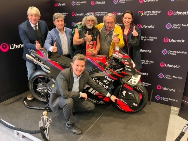 La Aprilia Racing ufcicale del campionato mondiale di MotoGP al Ce.Me.Di. di Torino