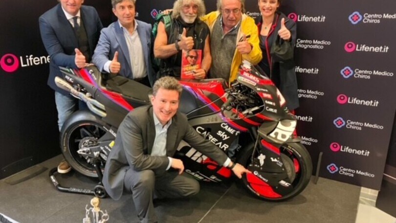 La Aprilia Racing ufcicale del campionato mondiale di MotoGP al Ce.Me.Di. di Torino