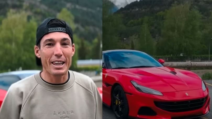Aleix Espargaro presenta la sua Ferrari Portofino M da 620 CV
