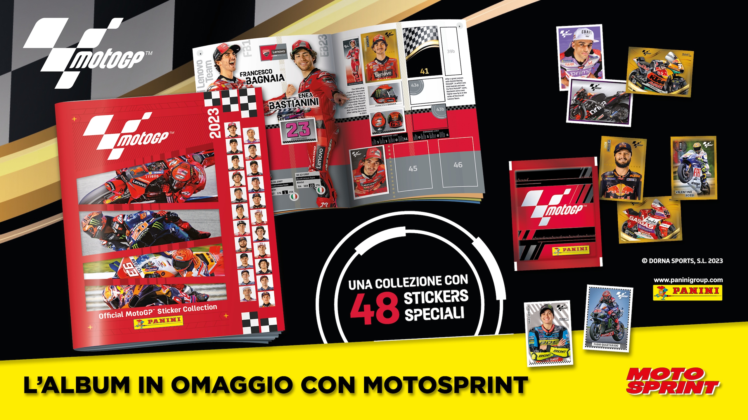 Official MotoGP™ Sticker Album 2023: ora in edicola con Motosprint