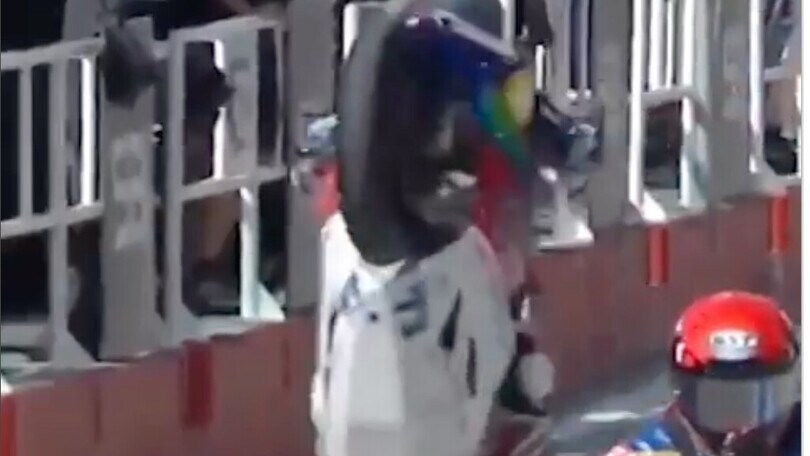 SSP Misano, numero "alla Biaggi" di Kofler in più lane