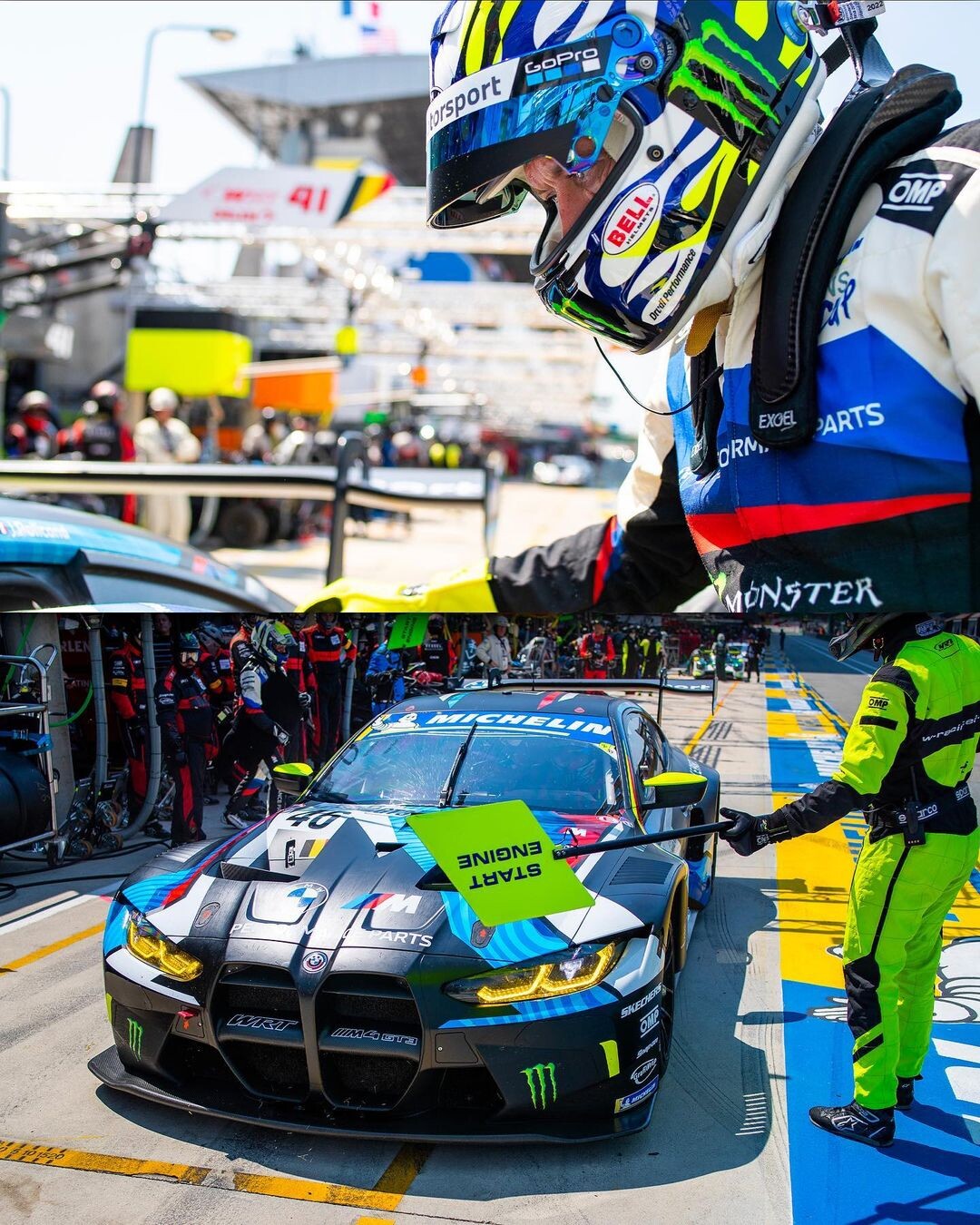 Valentino Rossi: le foto in azione nel tempio di Le Mans