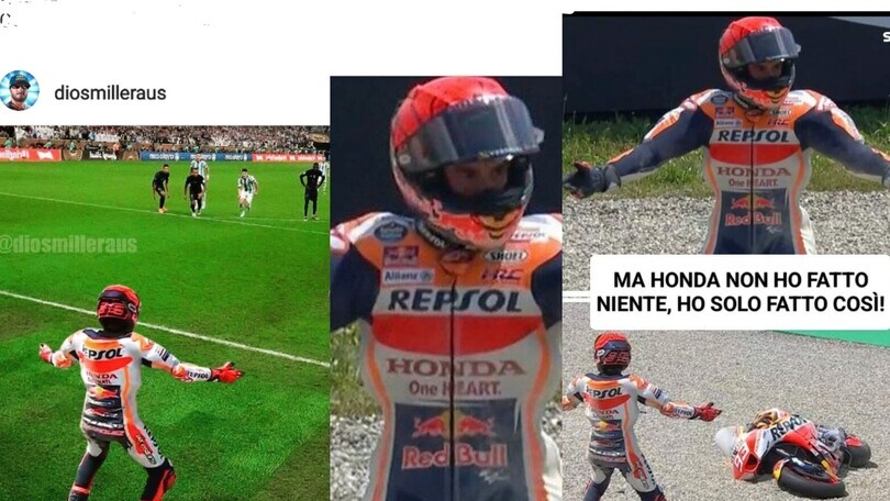 MotoGP Mugello, Marc Marquez cade: i social si scatenano