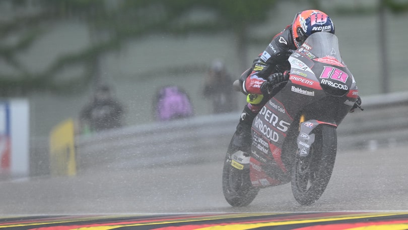 Moto3, Bertelle il migliore sul bagnato al Sachsenring